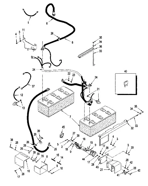 87418058 - Провод электр. аккумулятора силовой TJT9/St.