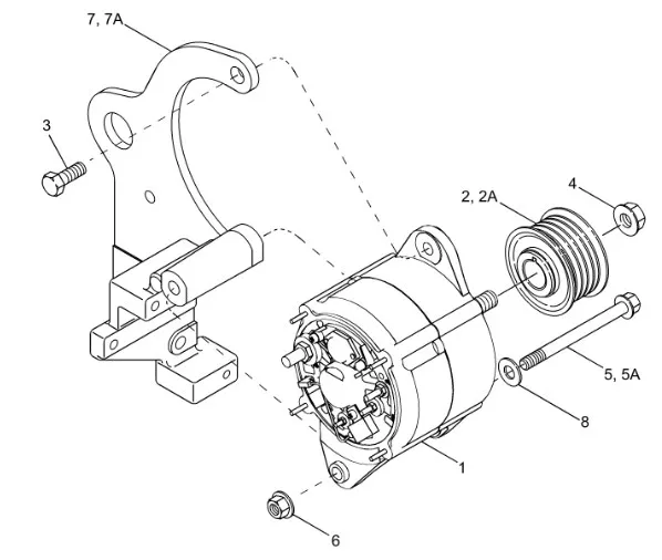 87471474 - Шкив генератора T8/Mg.
